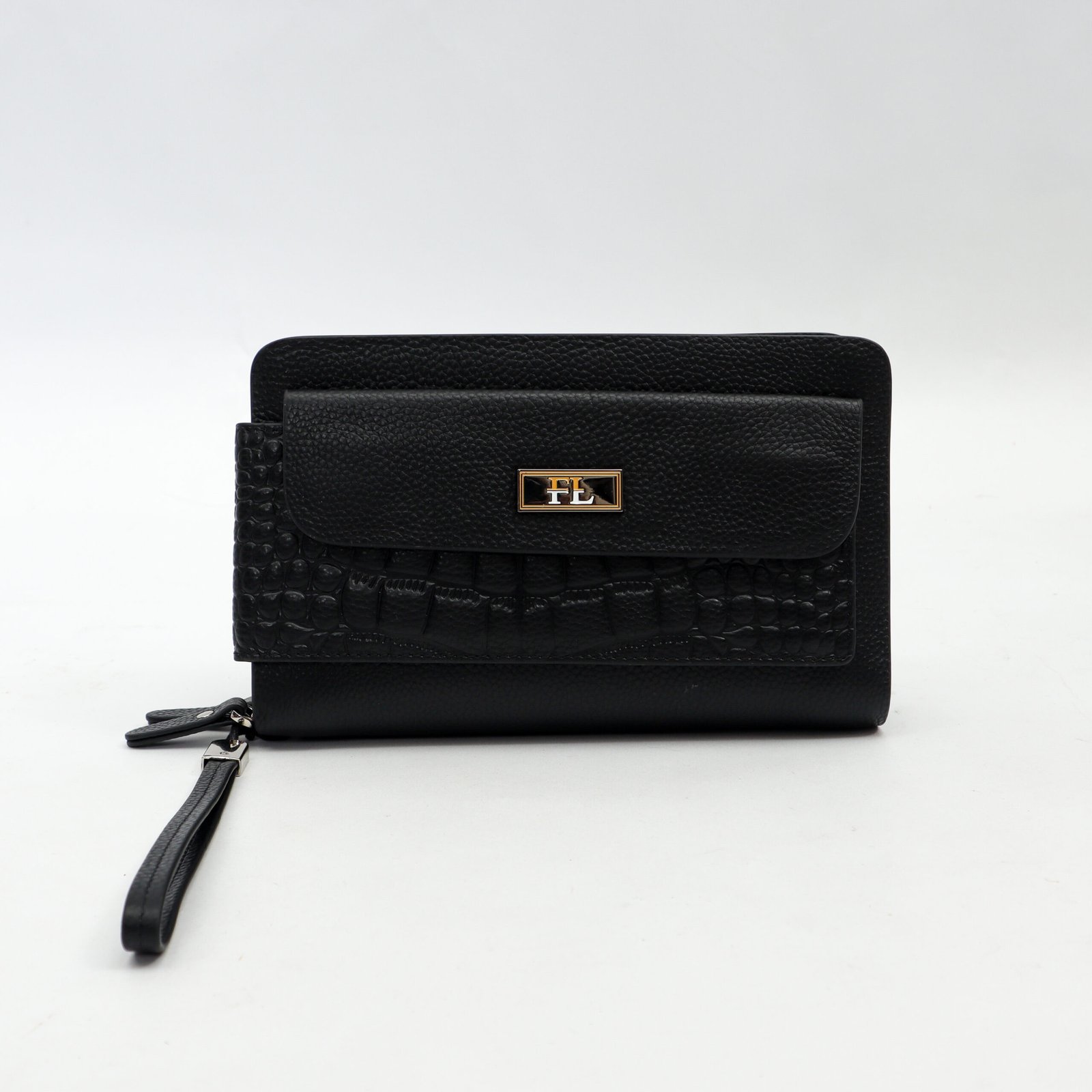 Fellin Lovve Dominator Croco Zip Wallet Bag