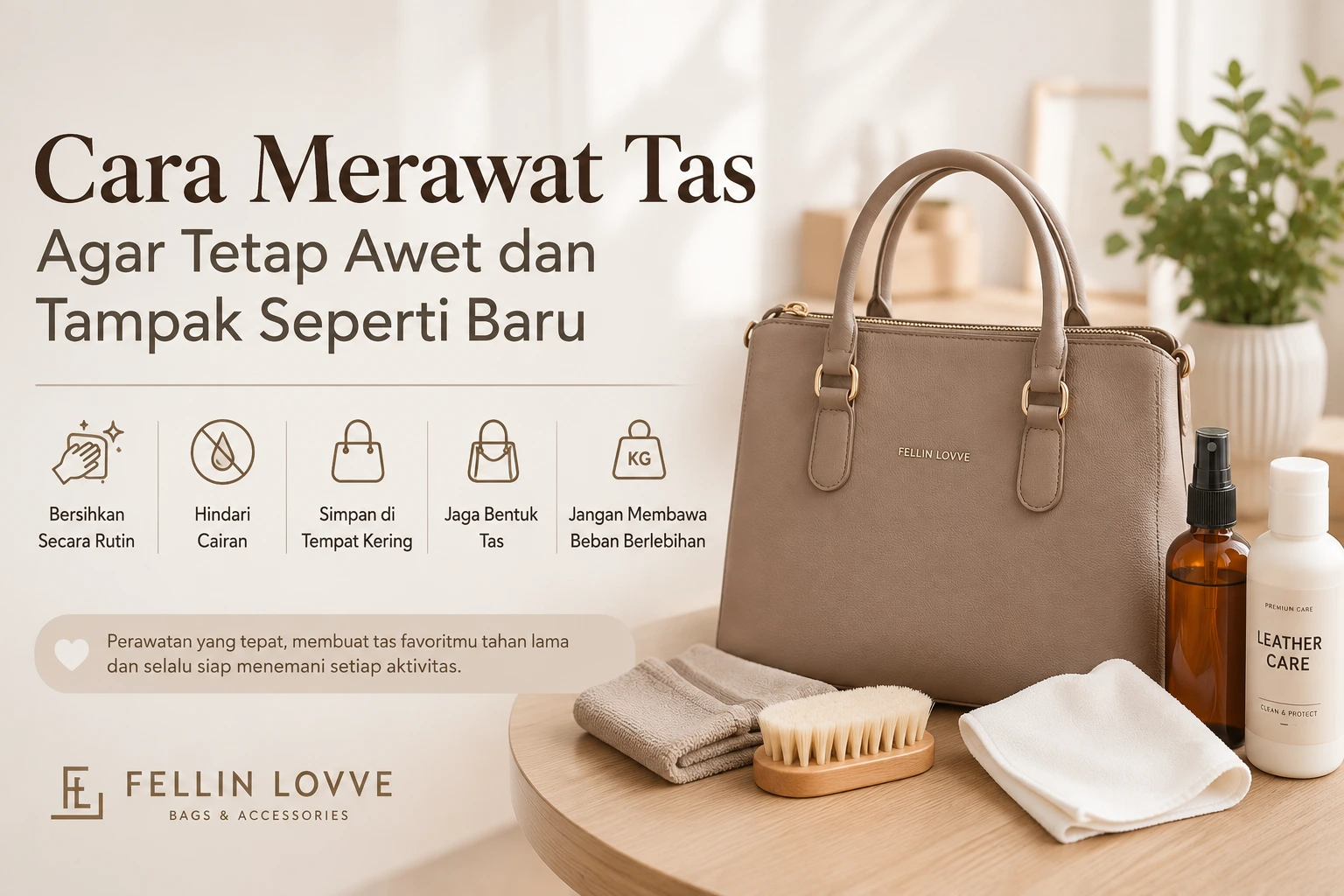 Cara merawat tas agar tetap awet dan tampak seperti baru
