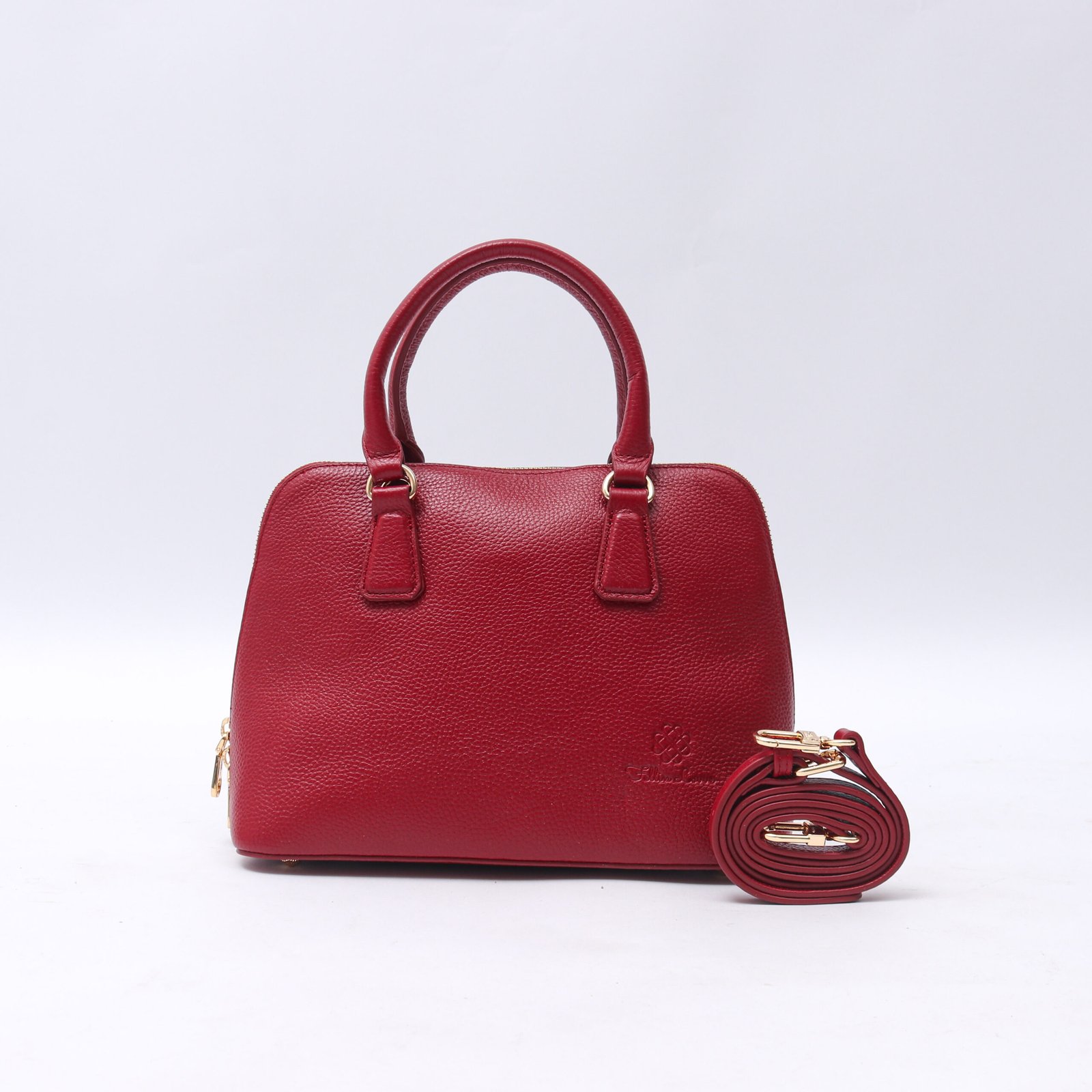 Fellin Lovve Emily Classic Genuine Leather Boston Bag - Gambar 2