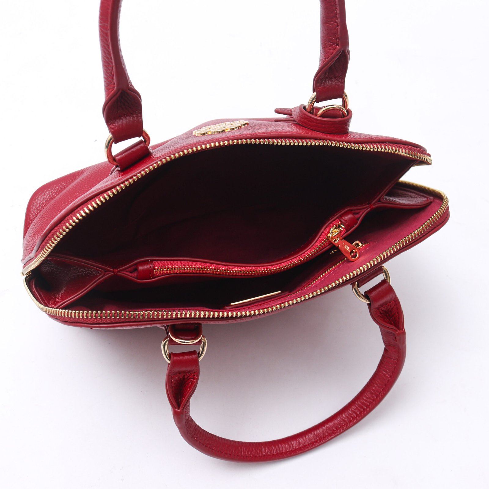 Fellin Lovve Emily Classic Genuine Leather Boston Bag - Gambar 3