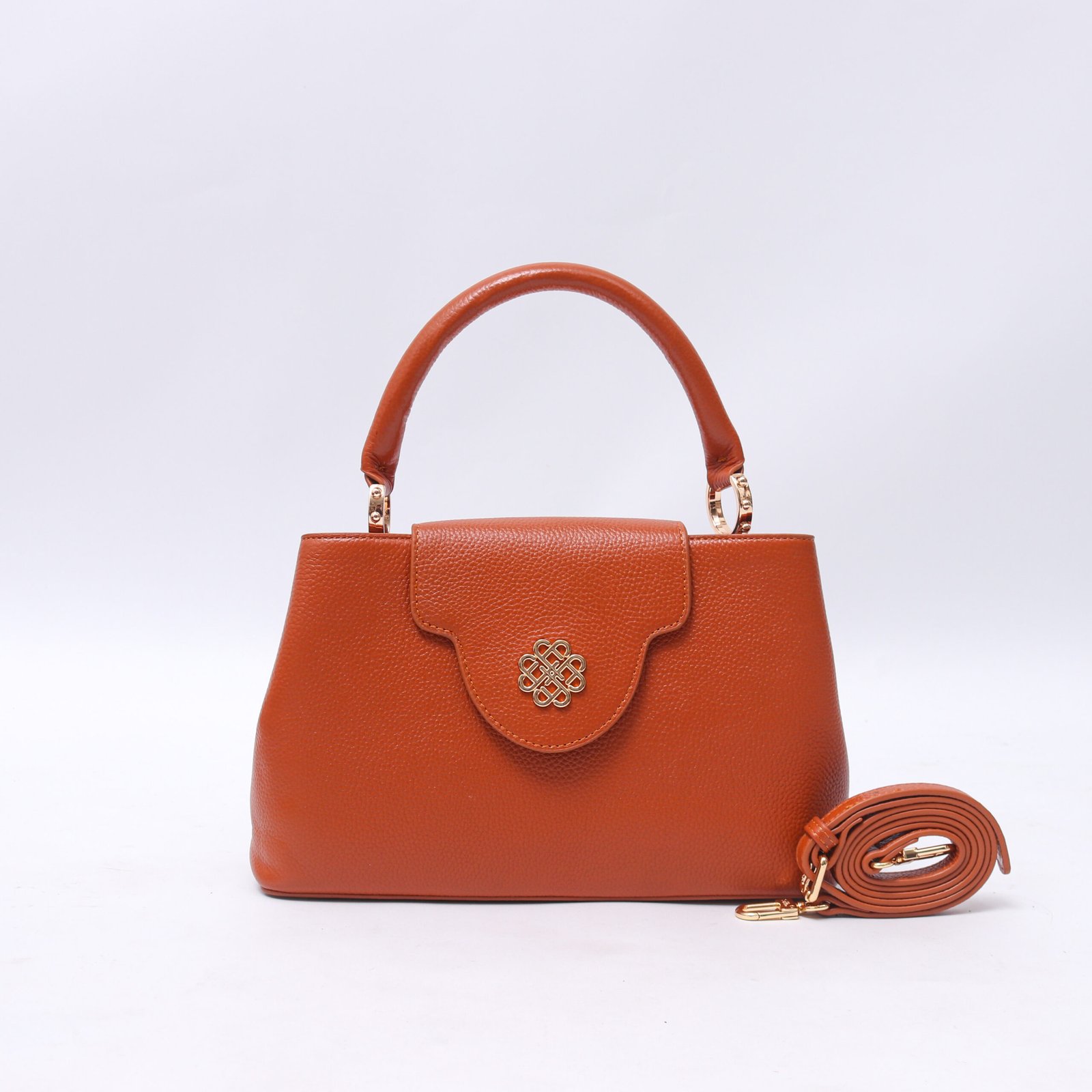 Fellin Lovve Elora Leather Top Handle Bag